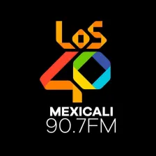90.7 LOS40 (Mexicali) - 90.7 FM - XHMOE-FM - Radiópolis - Mexicali, Baja California logo