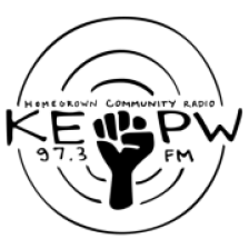 KEPW - Eugene PeaceWorks Homegrown Community Radio logo