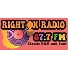 87.7 Right On Radio logo