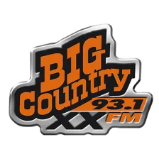 CJXX-FM "Big Country 93.1" Grand Prairie, AB logo