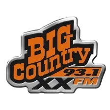 CJXX-FM "Big Country 93.1"  Grand Prairie, AB logo