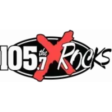 105.7 The X Rocks logo