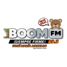 BOOM FM 89.3 (José María Morelos) - 89.3 FM -XHCCBP-FM - Cadena Boom FM - José María Morelos, Quintana Roo logo