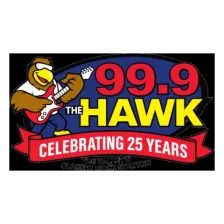 99.9 The Hawk logo