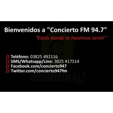 Concierto FM 94.7 logo