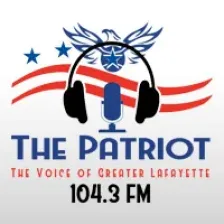 The Patriot 104.3 FM logo