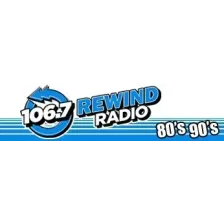 CFDV "106.7 Rewind Radio" Red Deer, AB logo