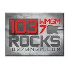 103.7 WMGM logo