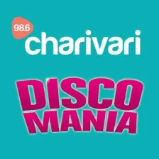 98.6 charivari Discomania logo