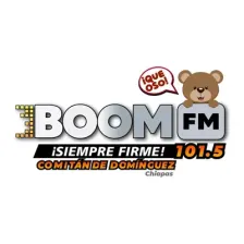 BOOM FM 101.5 (Comitán) - 101.5 FM - XHPCOM-FM - Boom FM - Comitán, Chiapas logo
