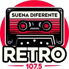 Retro 107.5 (GDL) - 107.5 FM - XHVOZ-FM - Grupo Audiorama Comunicaciones - Guadalajara, Jalisco logo