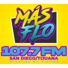 Mas Flo (Tijuana) - 107.7 FM - XHRST-FM - MLC Media - Tijuana, Baja California logo