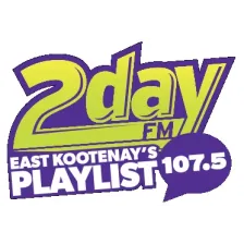 CFSM 107.5 "2Day FM" Cranbrook, BC logo