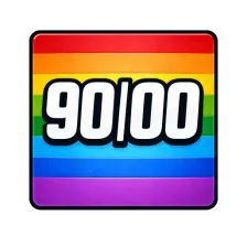 90|00 - Genau deine Musik. logo