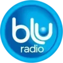 Blu Radio, señal nacional (HJCK, 89.9 MHz FM, Bogotá / HJN42, 96.3 MHz, San Martín, Meta / HJH87, 103.1 MHz, Paipa, Boyacá / HJOM, 1090 KHz, Cartagena de Indias / HJM47 103.1 MHz, Algeciras, Huila / HJQ43, 94.1 MHz, Bugalagrande, Valle del Cauca) logo