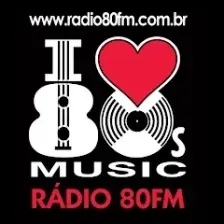 Rádio 80FM - I Love 80s logo