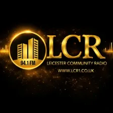 Leicester Community Radio (LCR) logo