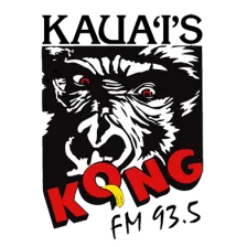 KQNG Kauai's Kong Radio 93.5 FM logo