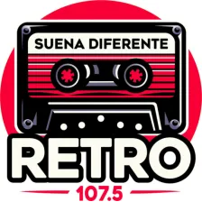 RETRO FM 107.5 (GDL) - 107.5 FM - XHVOZ-FM - Grupo Audiorama Comunicaciones - Guadalajara, Jalisco logo