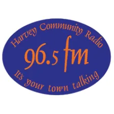 Harvey Community Radio 96.5 logo